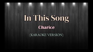 In This Song | Charice | Karaoke Version