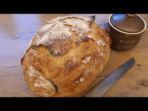 # 63 # Chrupiący domowy chleb mieszasz rano a popołudniu masz domowy chleb/ chleb bez wyrabiania🥖🥖🥖