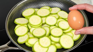 Just pour the eggs over the zucchini! A quick and incredibly tasty recipe!