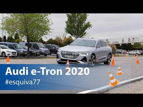Audi e-tron Sportback 2020 – Maniobra de esquiva y eslalon | km77.com