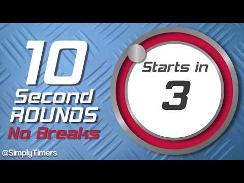 10 Sec Interval Timer With No Breaks 100 Rounds