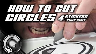 How To Cut Circle Stickers --- Quick and Easy Trick