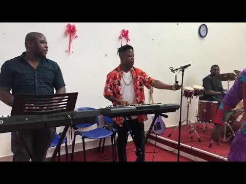 Onye eze live on stage at Piacenza