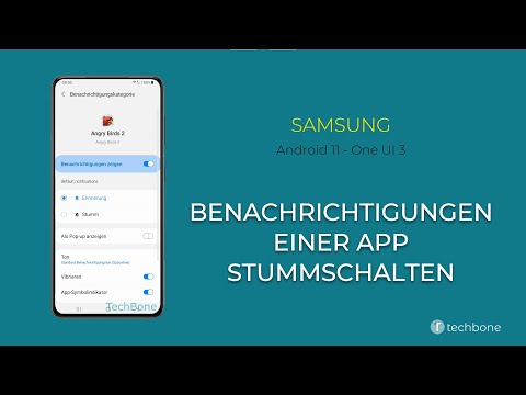 Benachrichtigungen einer App stummschalten - Samsung [Android 11 - One UI 3]