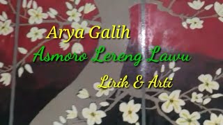 Download lagu Asmoro Lereng Lawu (lirik&arti) Arya Galih mp3