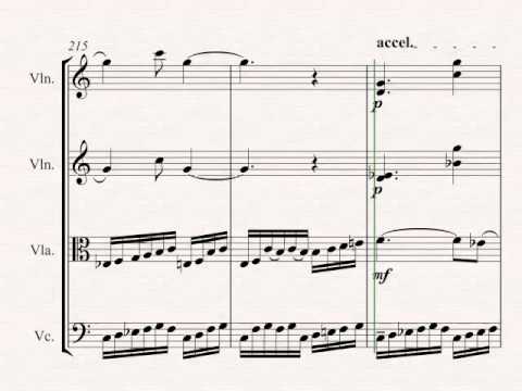 String Quartet I Partitur Part I, II and III