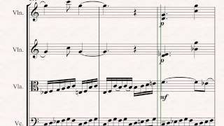 String Quartet I Partitur Part I, II and III