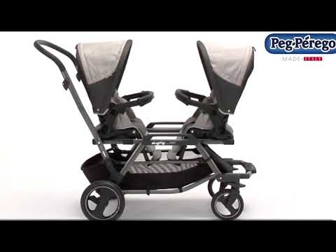 Peg Perego Duette Piroet Seggliolino Pop up City Grey PACK-000004-000000 Прогулочная Коляска для двойни