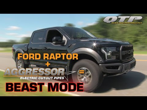 QTP 2017+ Ford Raptor Aggressor Electric Cutout
