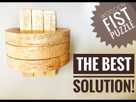 Wooden Burr Puzzle.-Wooden Fist Puzzle- Best Solution Ever..