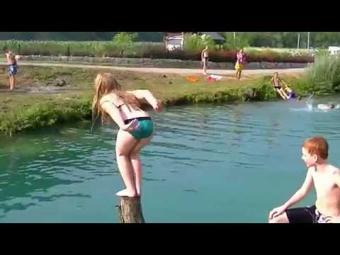 Swimming in Korana River - Croatia