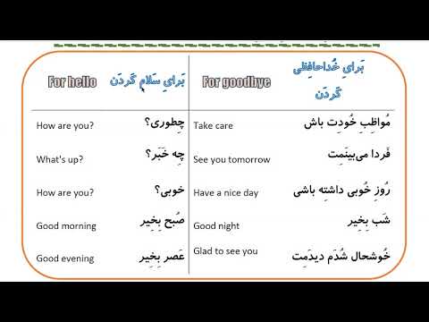 Learn to Speak Persian FAST: For Beginners-Lesson 2 - Greetings  - Part 8