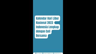 Download lagu Kalendar Hari Libur Nasional 2023 Indonesia Lengkap dengan Cuti Bersama mp3 Download lagu Kalendar Hari Libur Nasional 2023 Indonesia Lengkap dengan Cuti Bersama mp3