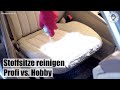 Stoffsitze reinigen I 2 Methoden I Hobby vs. Profi I AUTOLACKAFFEN