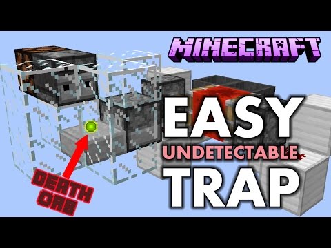 Minecraft: Ultimate XP PVP Trap Inventions - Undetectable and works through obsidian!