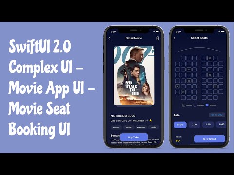 SwiftUI 2.0 Complex UI - Movie Booking App UI - Custom Views - SwiftUI Tutorials