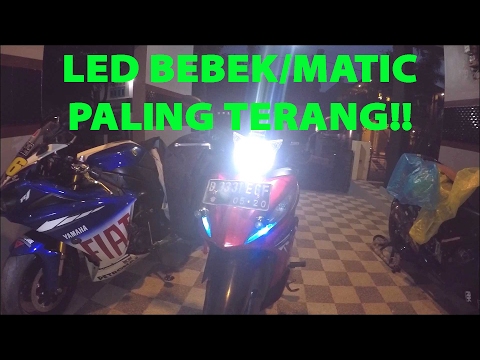 Tutorial&Review: LED Cree 20W H6 Bebek&Matic Paling Terang&Anti-Silau PNP Univ!