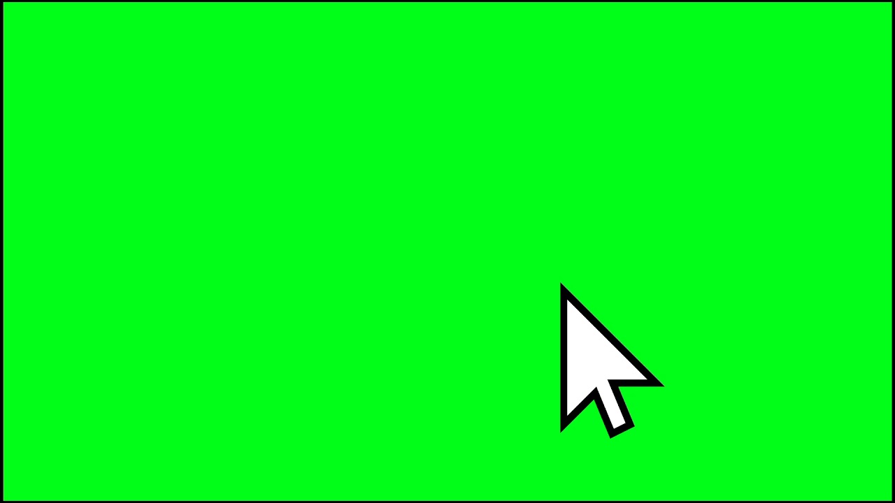cursor click - free to use greenscreen effect