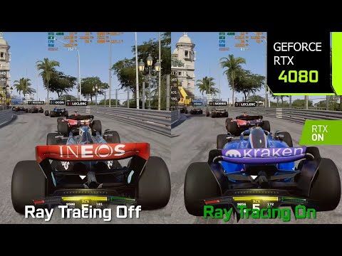 F1 23 Ray Tracing On vs Off - Graphics/Performance Comparison | RTX 4080 4K DLSS 3.1 Quality