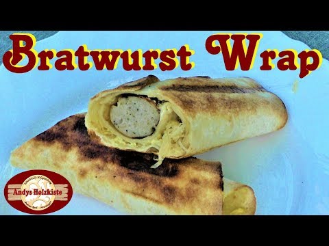 Einfaches Party Grillrezept | Bratwurst Sauerkraut Wrap |  Fingerfood vom Grill