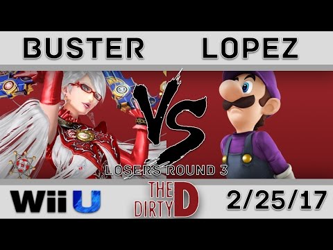 The Dirty D - Buster (Bayonetta) VS. Lopez (Luigi) - Smash 4 Losers Round 3