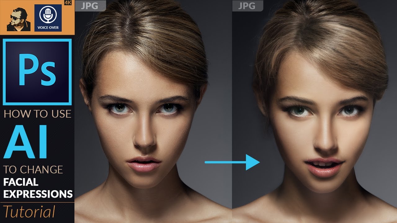 How to use AI in Photoshop to manipulate Facial Expressions | Tutorial