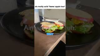 Her Sandwich Is Made Of APPLES 🍎 #shorts