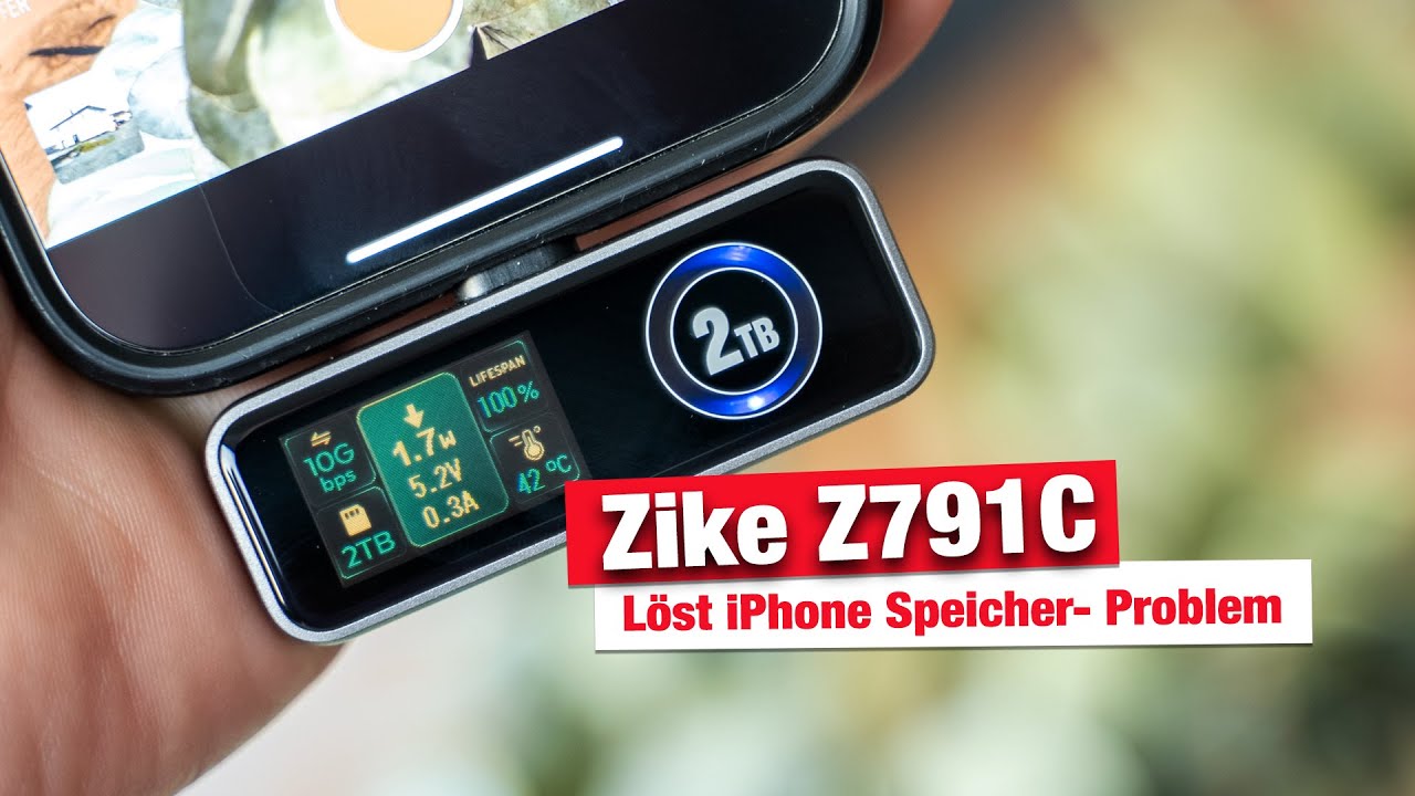 Du filmst viel mit dem iPhone 15/16/17 ? Dieses Zubehör löst dein Speicher- Problem ZIKE Z791C