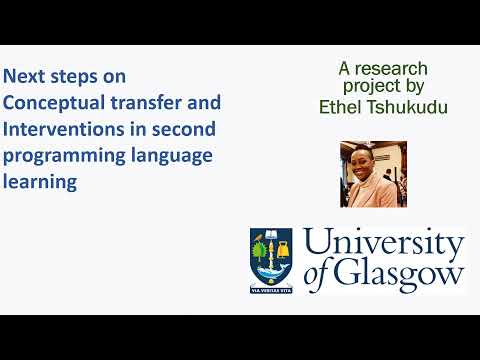 Next Steps on Conceptual transfer and Interventions in second programming language learning