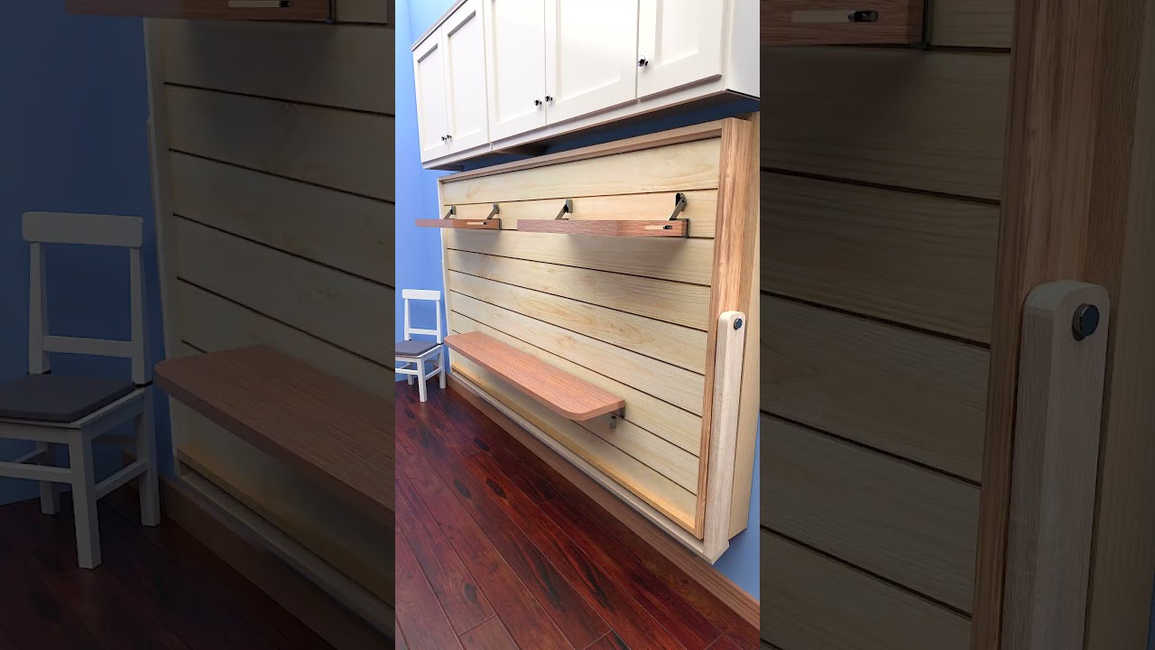 AWESOME Space Saving Furniture | A Murphy Bed Idea For Tiny Space