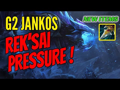 G2 Jankos Plays REK'SAI Jungle vs Ekko - Challenger Gameplay - New Items - Season 11 Prowler's Claw