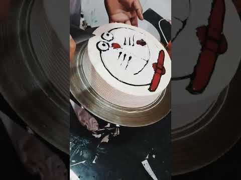 new cake dorimon butter scotch top design sudhir Bakery vlogs