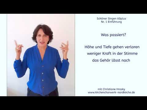Schöner Singen 60plus - Nr. 1 Einführung - Was passiert mit meiner Stimme, wenn ich älter werde?