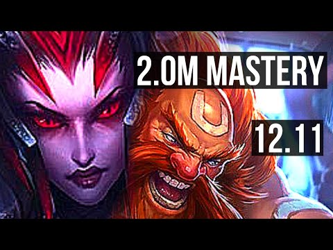 ELISE vs GRAGAS (TOP) | 2.0M mastery, 300+ games, 12/4/9 | NA Diamond | 12.11