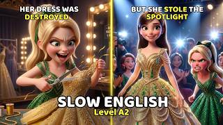 Her Dress Was Destroyed...But She Still Became The Star Of The Fashion Show | Slow English Story A2 MQDEFAULT Thumbnail