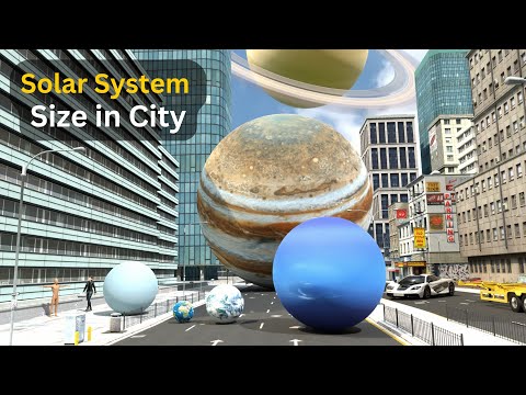 Exploring the Solar System at Human Scale | A First-Person View in a City