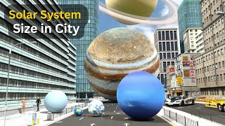 Exploring the Solar System at Human Scale | A First-Person View in a City