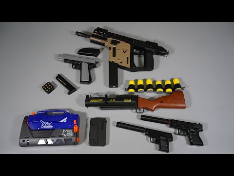 M1911 Shell ejecting Toy Gun - KRISS Vector Airsoft Gun - SPY Gun -Realistic Toy Guns Collection