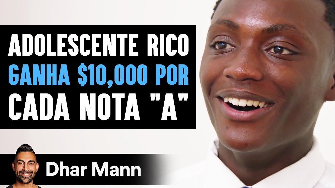 Adolescente Rico Ganha $10,000 por Cada Nota "A" | Dhar Mann Studios