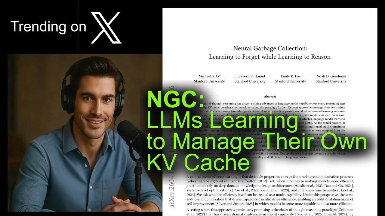NGC: LLMs Learning to Manage Their Own KV Cache