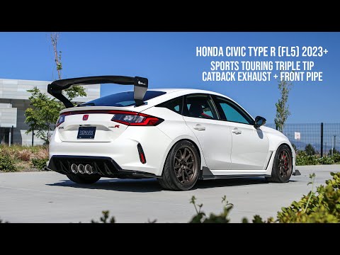 REMARK Sports Touring Triple Tip Catback Exhaust + Front Pipe - Honda Civic Type R (FL5) 2023+
