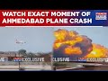 Ahmedabad Plane Crash Video Watch Exact Moment When Tragedy Took Place First Visuals Out