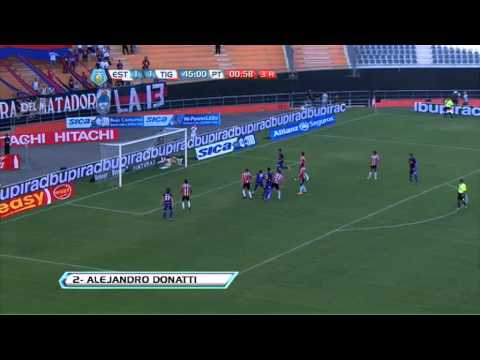 Gol de Donatti. Estudiantes 1 Tigre 2. Fecha 1. Torneo Final 2013. Fútbol Para Todos