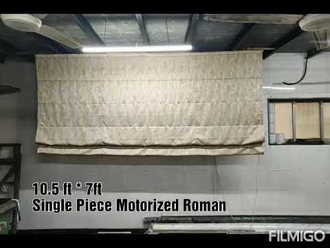 Polyester white roman blind