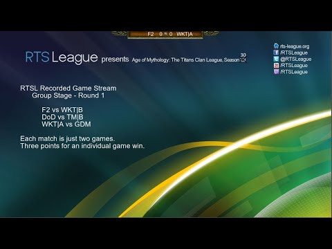 RTSL Group Stage Games - Week 1 - F2 vs WKT|B, DoD vs TM|B, and WKT|A vs GDM