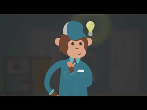 Bananenschil waarschuwingsbord natte vloer