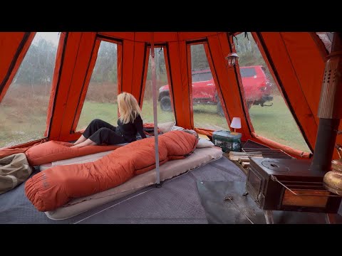 CAMPING WITH A TEEPEE TENT