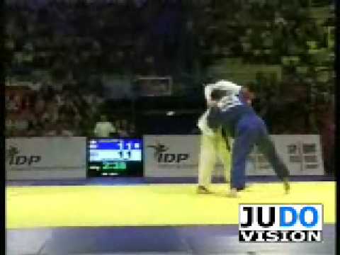 JUDO 2008 European Championships: Dominique Hischier (SUI) - Levan Zhorzholiani (GEO)
