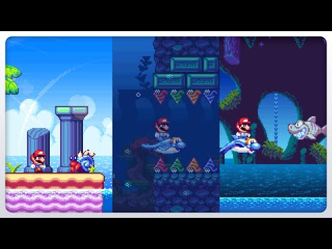 Mario Stellar Destiny - Playa Del Mario | SMW Hack Showcase
