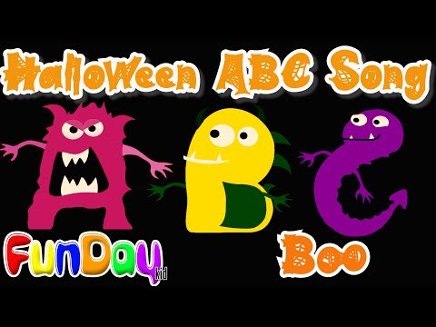 ABC Songs | Halloween Monster ABC | Nursery Rhymes | Learn The Alphabet from A to Z - Funday Kid